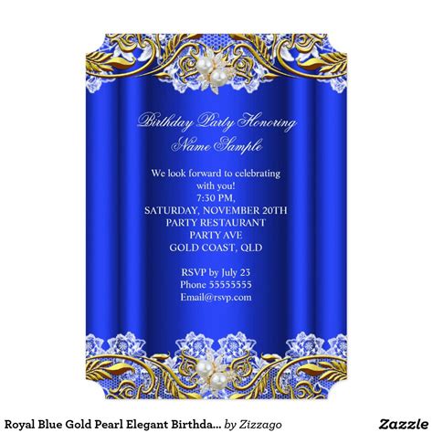 blue and gold invitations|digital blue gold invitations.